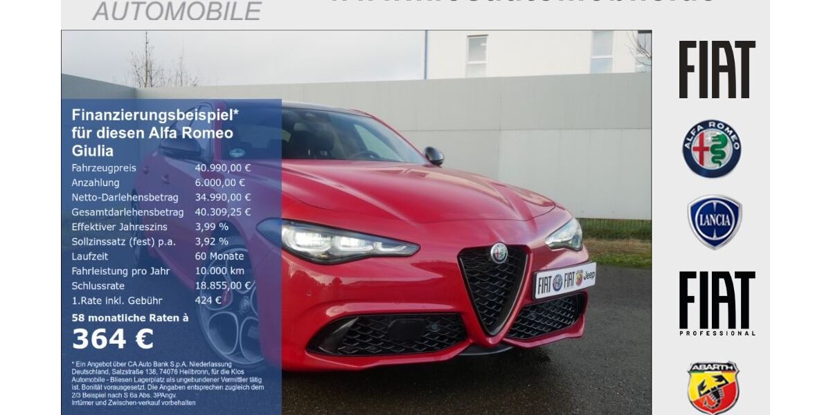 Alfa Romeo Giulia 21.641 km 39.990 &euro; Marpingen 66646