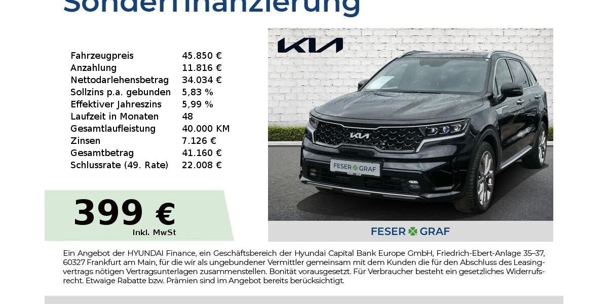 Kia Sorento 24.079 km 45.850 &euro; Roth 91154