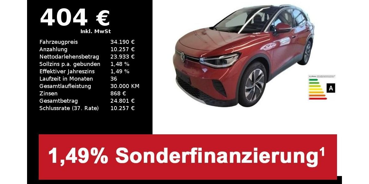 VW ID.4 4.200 km 34.190 &euro; Hilpoltstein 91161