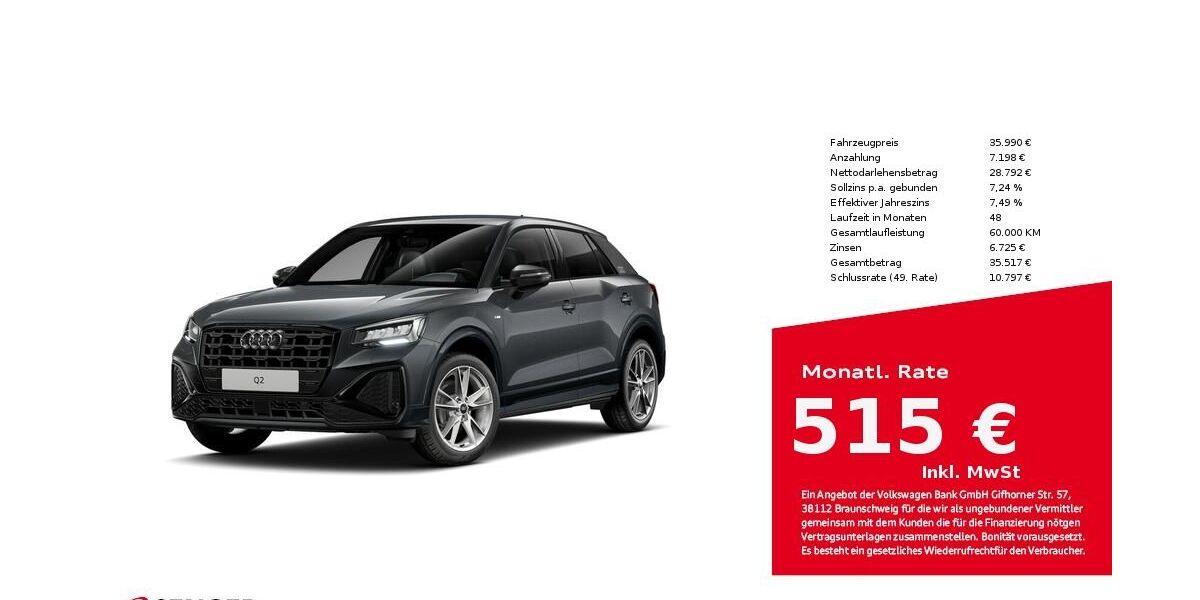 Audi Q2 6.995 km 35.990 &euro; Münster 48153