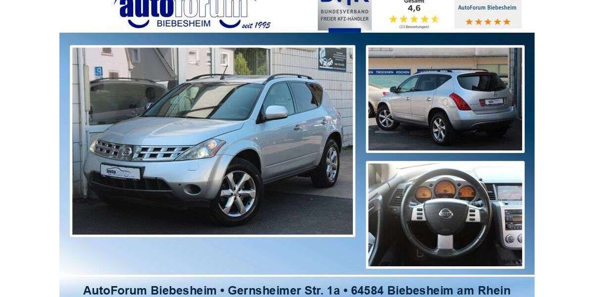 Nissan Murano 100.790 km 6.499 &euro; Biebesheim am Rhein 64584