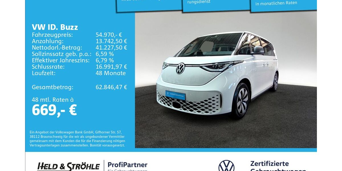 VW ID. Buzz 9.023 km 54.970 &euro; Ulm 89079