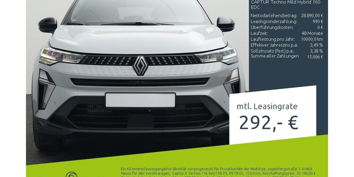 Renault Captur 1.500 km 28.770 &euro; Münster - Amelsbüren 48163