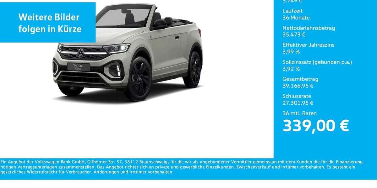 VW T-Roc 4.908 km 39.222 &euro; Dortmund-Marten 44379