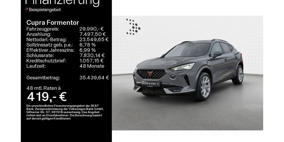 Cupra Formentor 59.200 km 28.990 &euro; Haßfurt 97437