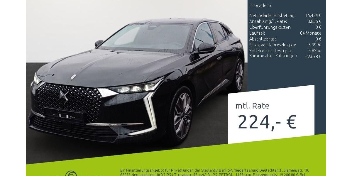 DS Automobiles DS4 46.390 km 18.970 &euro; Dülmen 48249