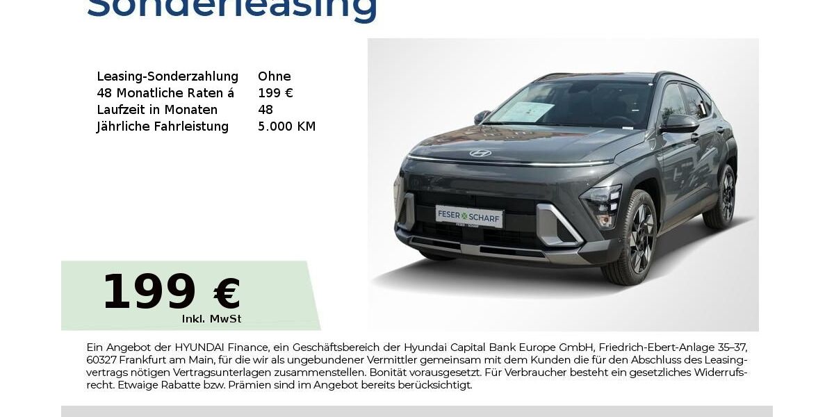 Hyundai KONA 8.500 km 25.750 &euro; Fürth 90763