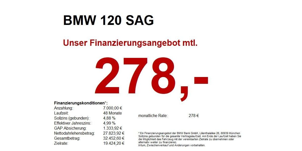 BMW 120 14.500 km 30.999 &euro; Marktsteft 97342