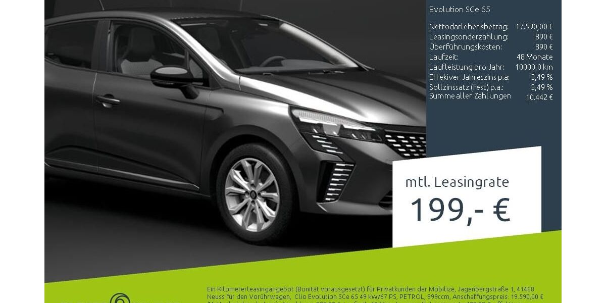 Renault Clio 9.500 km 16.490 &euro; Münster - Amelsbüren 48163