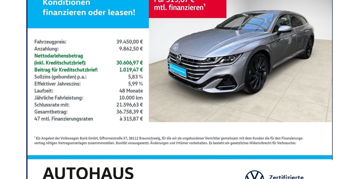 VW Arteon 4.976 km 39.450 &euro; Bitterfeld-Wolfen 06749