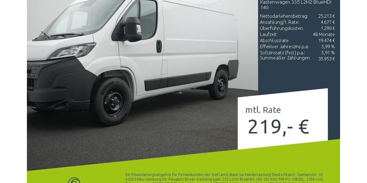 Peugeot Boxer 5.124 km 29.690 &euro; Dülmen 48249