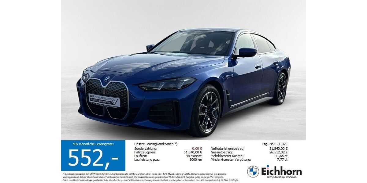 BMW i4 22.372 km 51.450 &euro; Miltenberg 63897