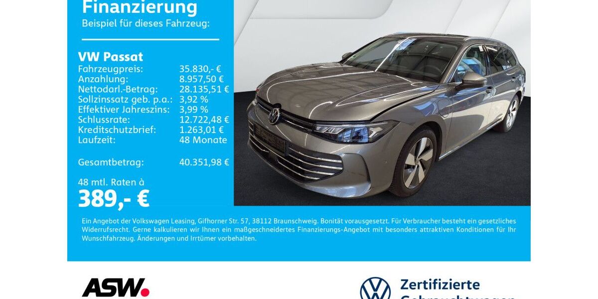VW Passat 27.900 km 35.830 &euro; Neckarsulm 74172