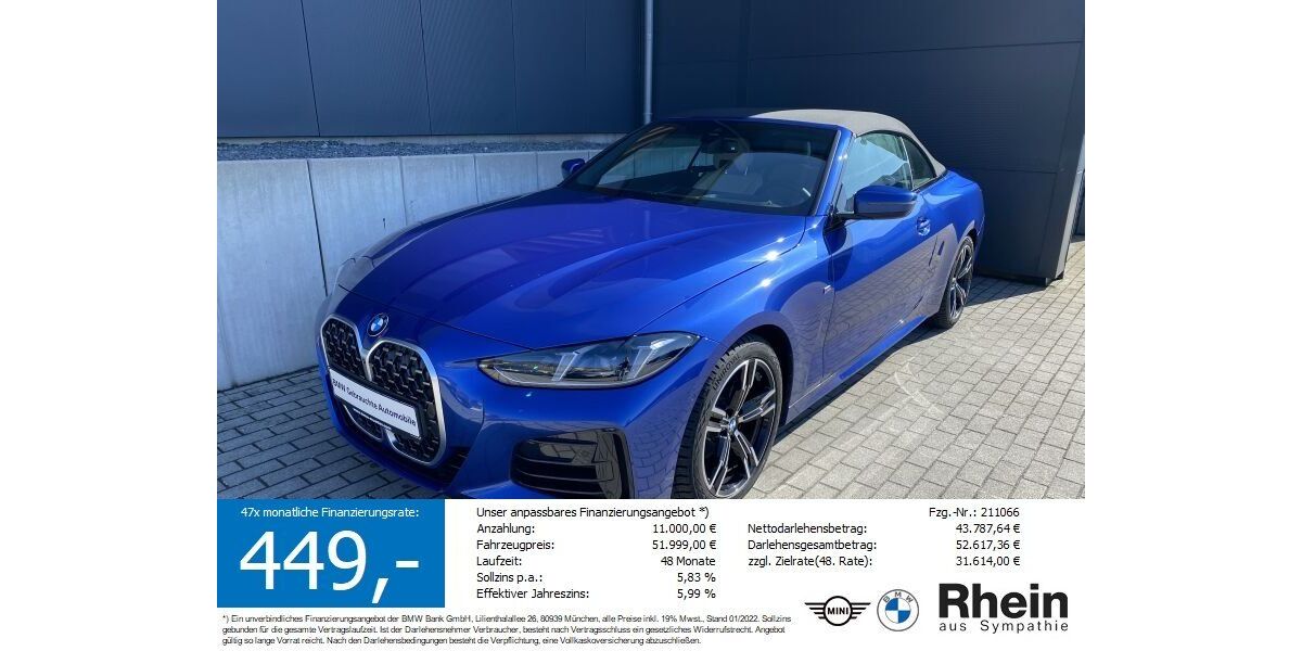 BMW 420 6.150 km 50.999 &euro; Buchen- Hettingen 74722