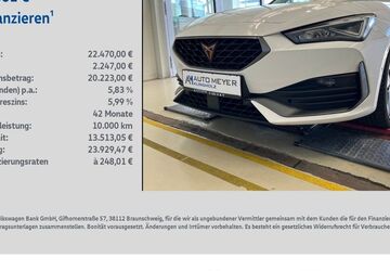 Cupra Leon 101.658 km 22.470 &euro; Ochsenfurt 97199