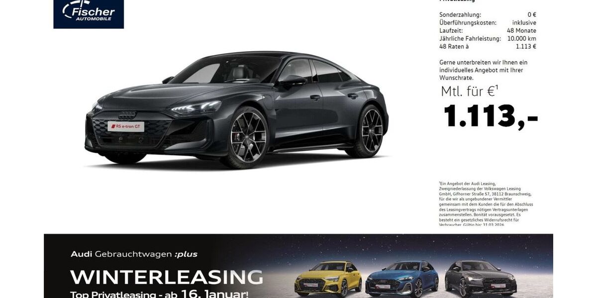 Audi RS e-tron GT 15.429 km 116.980 &euro; Neumarkt 92318