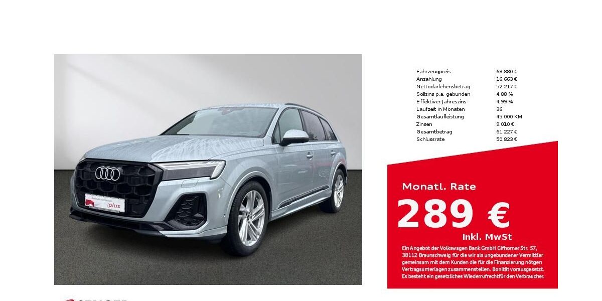 Audi Q7 20.708 km 68.880 &euro; Bielefeld 33609