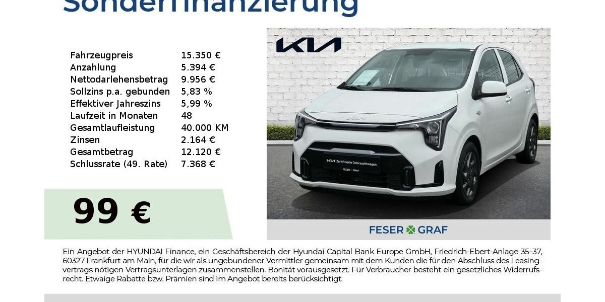 Kia Picanto 11.107 km 14.850 &euro; Roth 91154