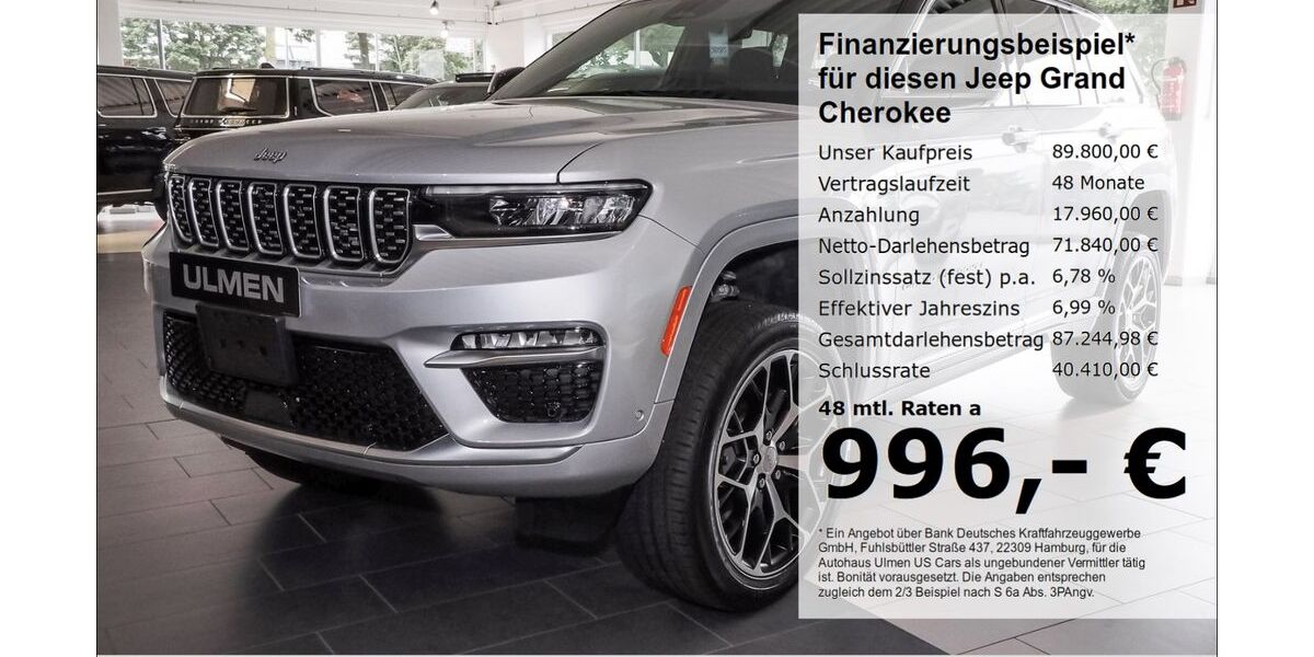 Jeep Grand Cherokee 39.500 km 89.800 &euro; Düsseldorf 40231