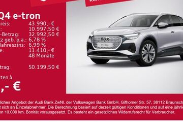 Audi Q4 e-tron 6.151 km 43.990 &euro; Gersthofen 86368
