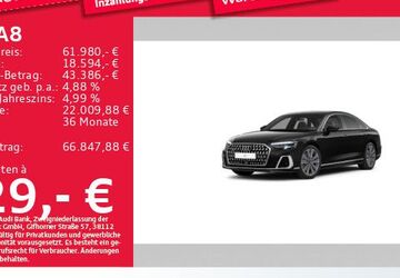 Audi A8 44.717 km 61.980 &euro; München 81825