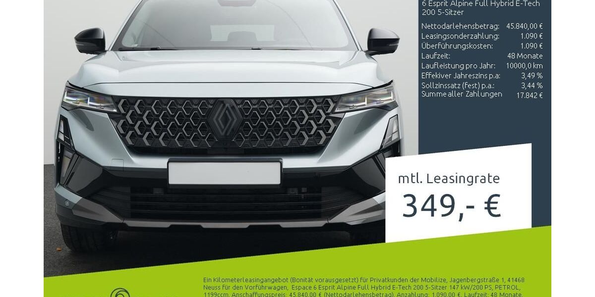 Renault Espace 9.999 km 45.333 &euro; Münster - Amelsbüren 48163