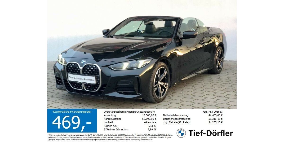 BMW 420 6.400 km 48.880 &euro; Marktsteft 97342