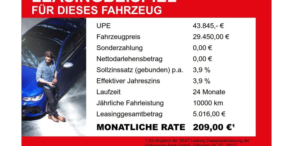 Seat Leon 14.940 km 29.450 &euro; Riedenburg 93339