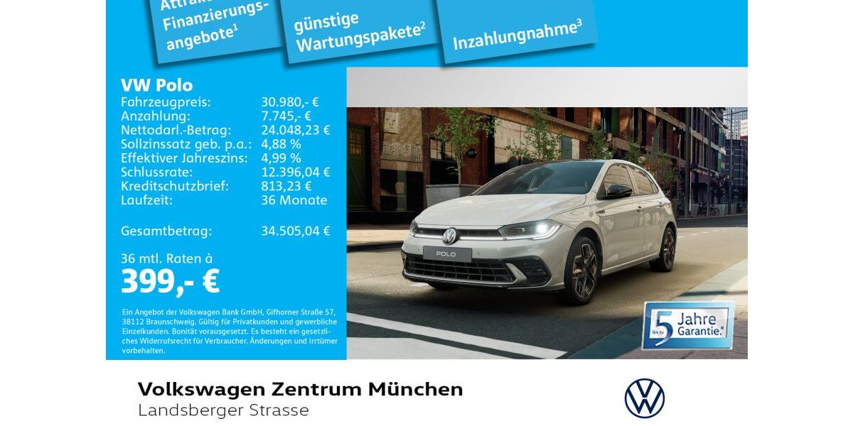 VW Polo 3.000 km 30.980 &euro; München 80687
