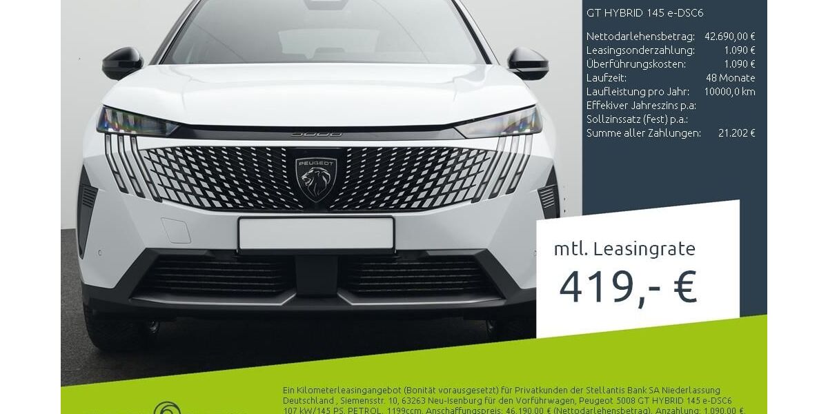 Peugeot 5008 2.500 km 42.160 &euro; Ahaus 48683