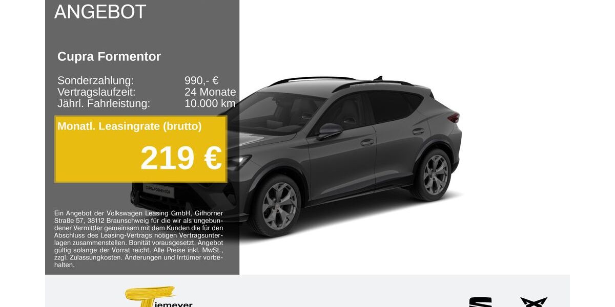 Cupra Formentor 18.332 km 34.130 &euro; Plettenberg 58840