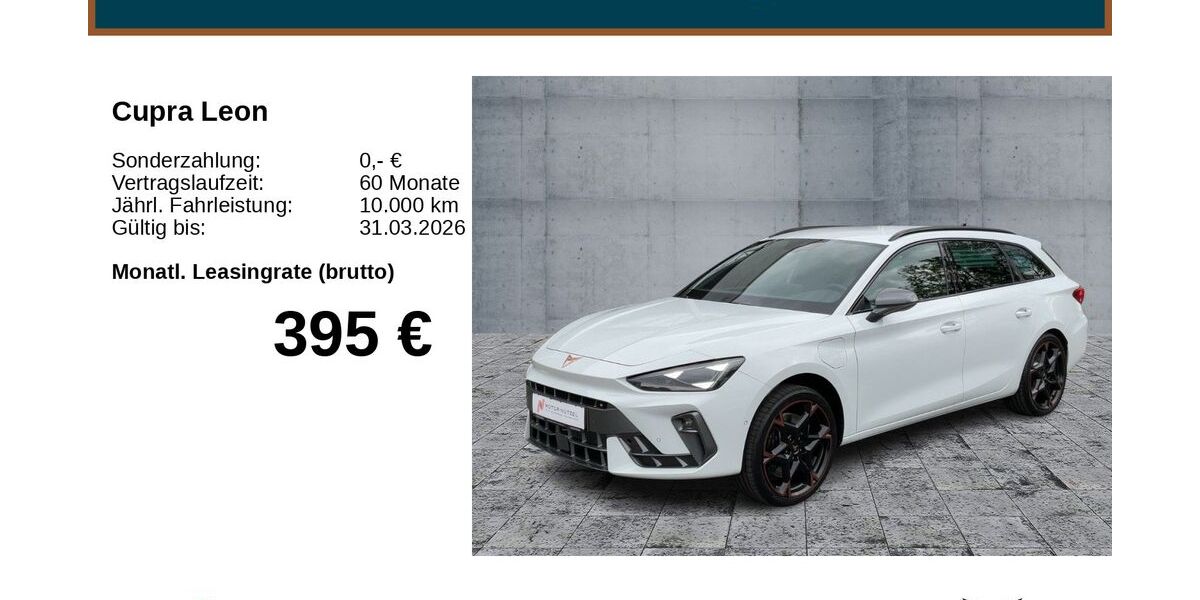 Cupra Leon 8.500 km 39.490 &euro; Bayreuth 95448