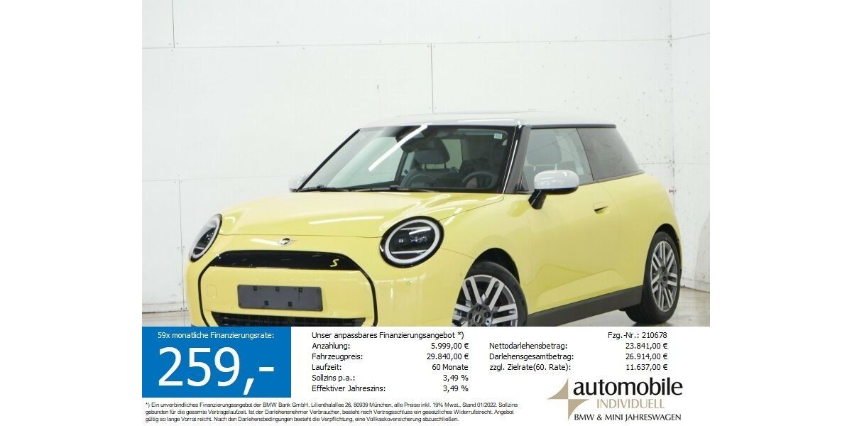 Mini Cooper SE 1.500 km 29.840 &euro; Paderborn 33100