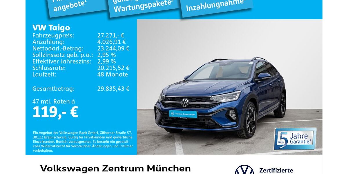 VW Taigo 11.129 km 27.271 &euro; München 80687