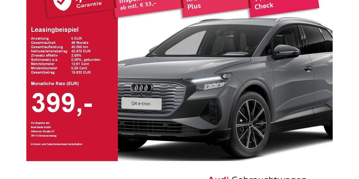 Audi Q4 e-tron 5.500 km 42.440 &euro; Plattling 94447
