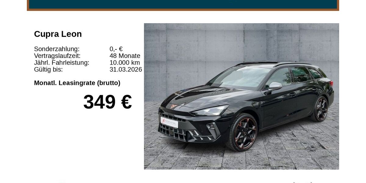 Cupra Leon 10.000 km 37.490 &euro; Mitterteich 95666