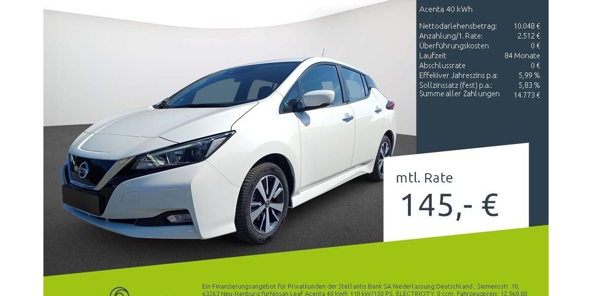 Nissan Leaf 29.914 km 12.560 &euro; Münster - Amelsbüren 48163