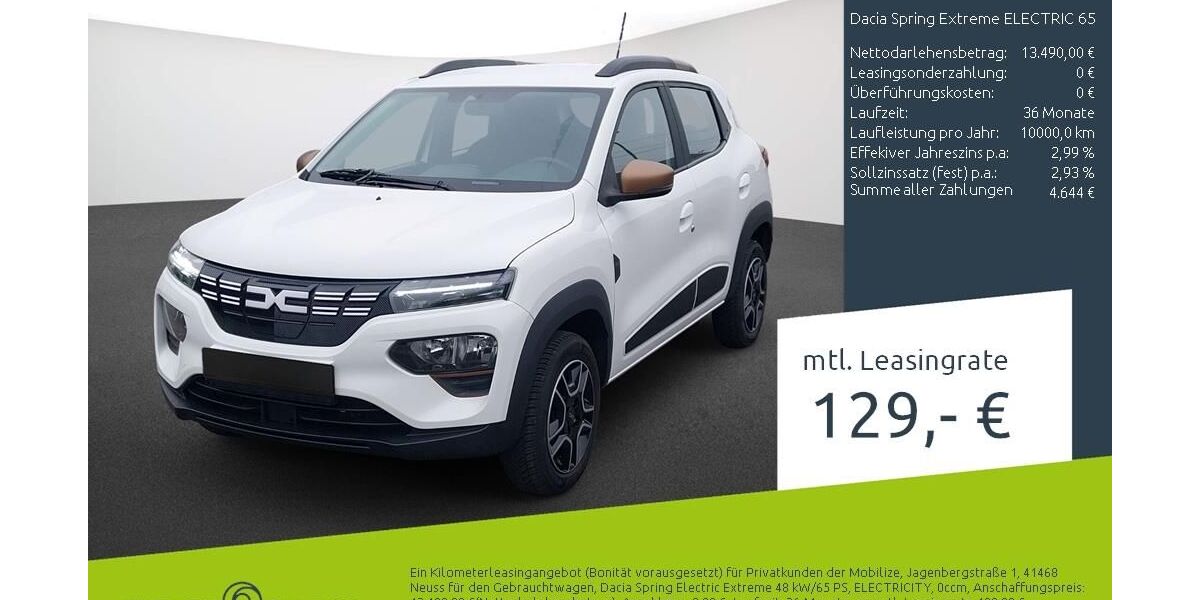 Dacia Spring 16.008 km 13.490 &euro; Borken 46325