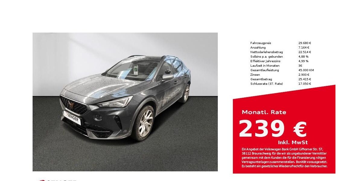 Cupra Formentor 61.463 km 27.880 &euro; Bielefeld 33609