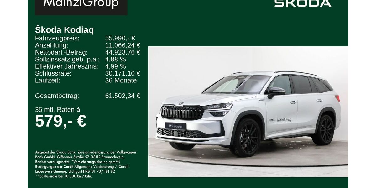 Skoda Kodiaq 14.000 km 55.990 &euro; Feldkirchen/Westerham 83620