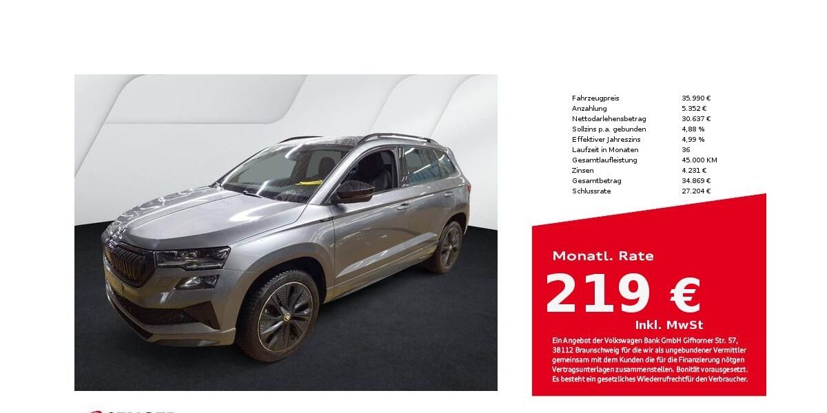 Skoda Karoq 15.150 km 35.990 &euro; Bad Oldesloe 23843