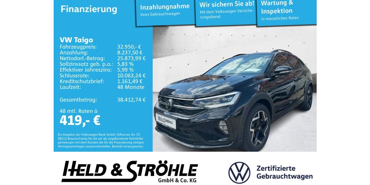 VW Taigo 2.001 km 32.450 &euro; Ulm 89077