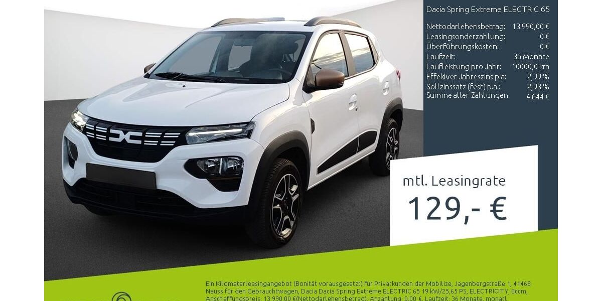 Dacia Spring 8.642 km 13.650 &euro; Borken 46325