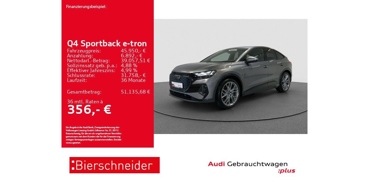 Audi Q4 e-tron 7.459 km 45.950 &euro; Aalen 73431