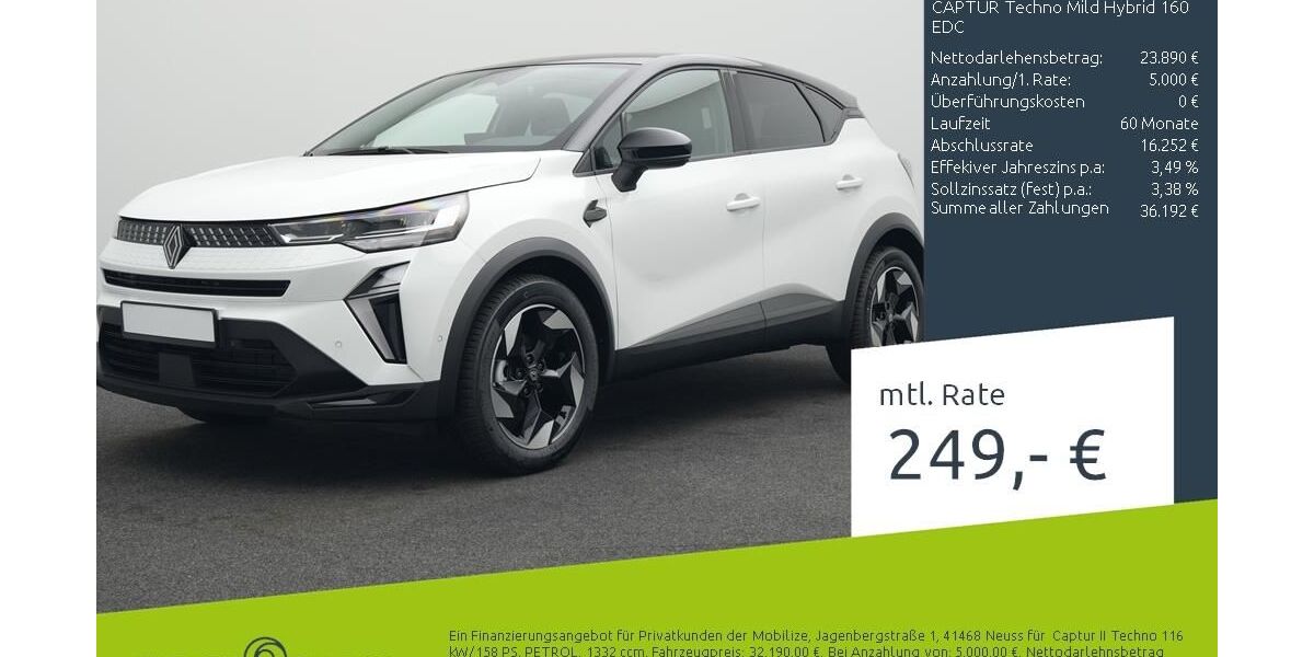 Renault Captur 1.500 km 28.770 &euro; Borken 46325