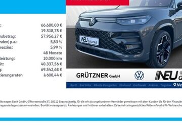 VW Tayron 1.500 km 66.680 &euro; Neubrandenburg 17033