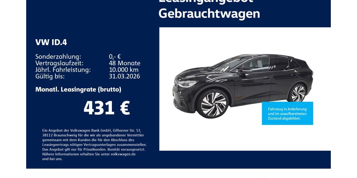 VW ID.4 15.030 km 43.730 &euro; Stuttgart-Feuerbach 70469