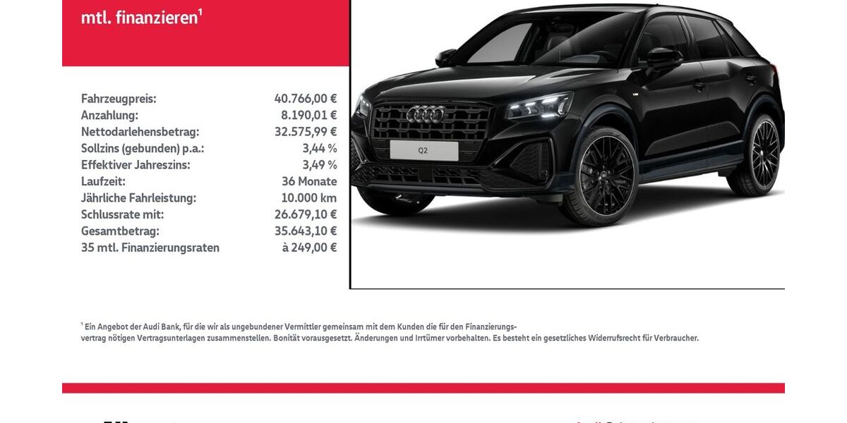 Audi Q2 5.034 km 40.766 &euro; Nordhausen 99734