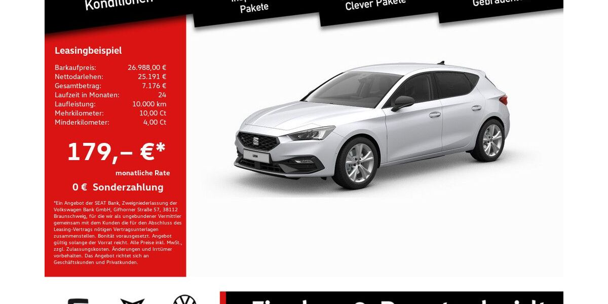 Seat Leon 12.671 km 26.988 &euro; Lohmar 53797