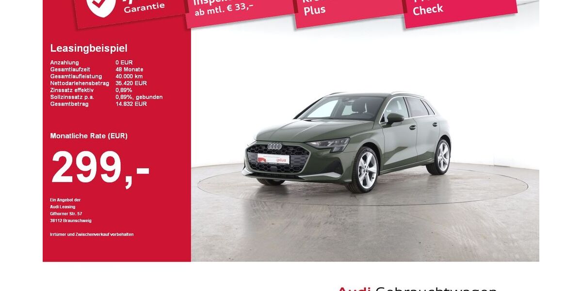 Audi A3 7.219 km 33.990 &euro; Plattling 94447